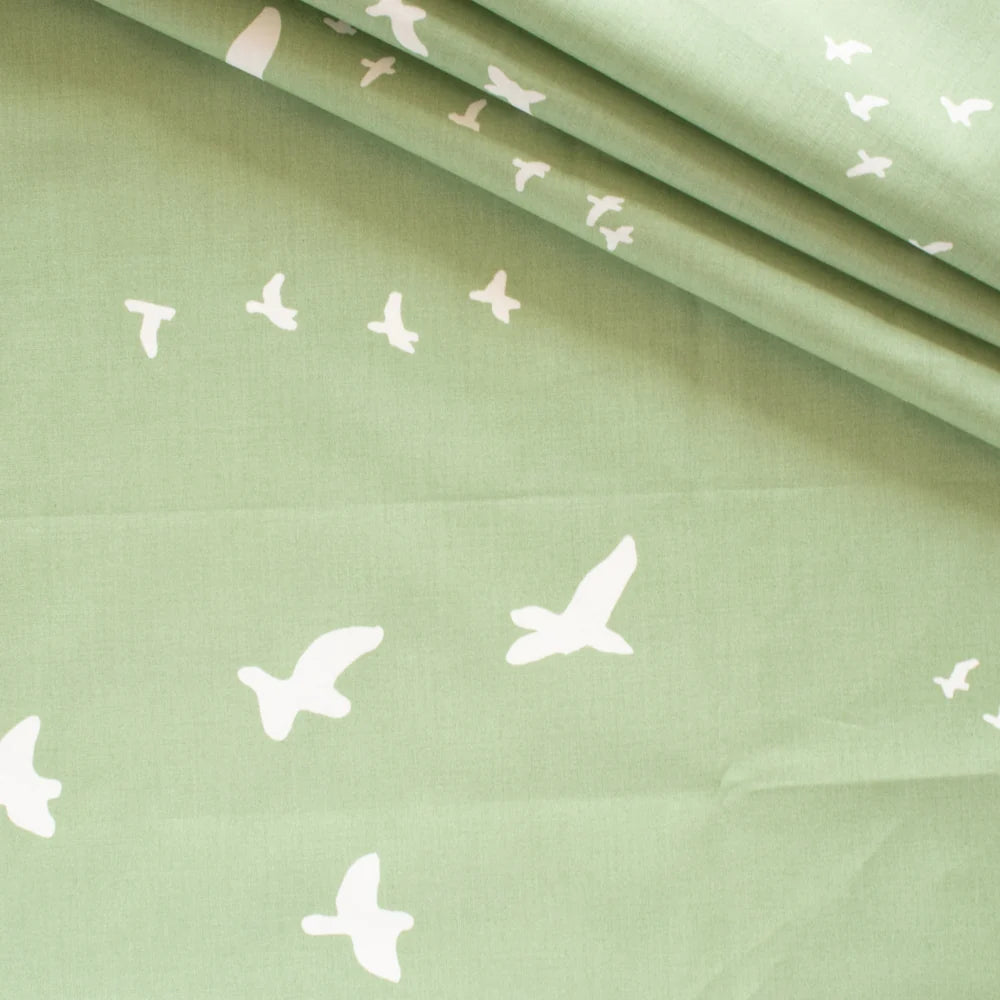 Lunalay Organic Cotton Mattress Cover - Flight Aspen