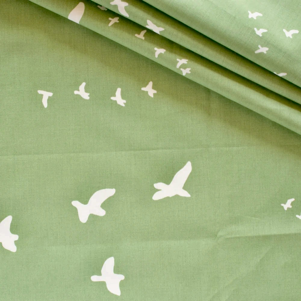 Lunalay Organic Cotton Mattress Cover - Flight Aspen