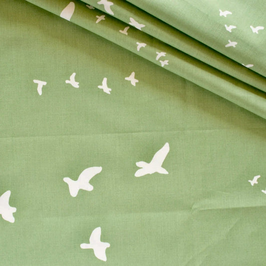 Lunalay Organic Cotton Mattress Cover - Flight Aspen